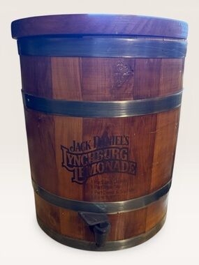 Jack Daniel's Lynchburg Lemonade Vintage Wood Barrel Dispenser